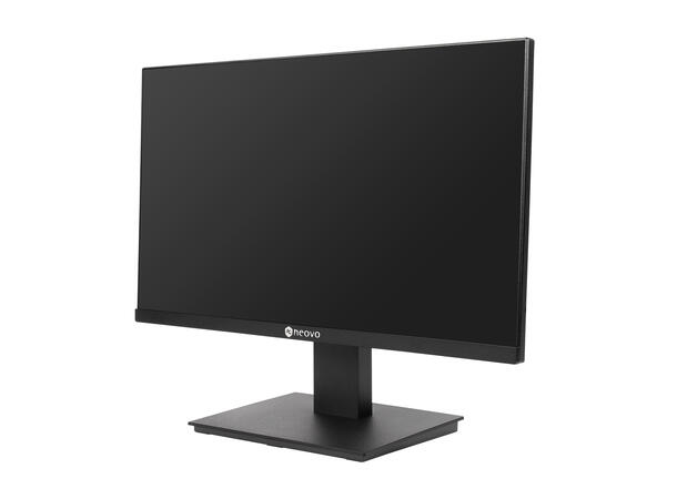 22" LED monitor, 1920x1080 VGA/HDMI/DisplayPort, 2 høyttalere