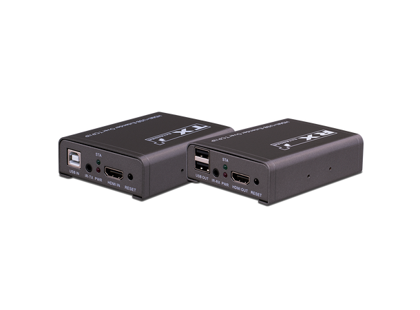 HDMI-extender over CAT5/6 - +2USB med IR Provision