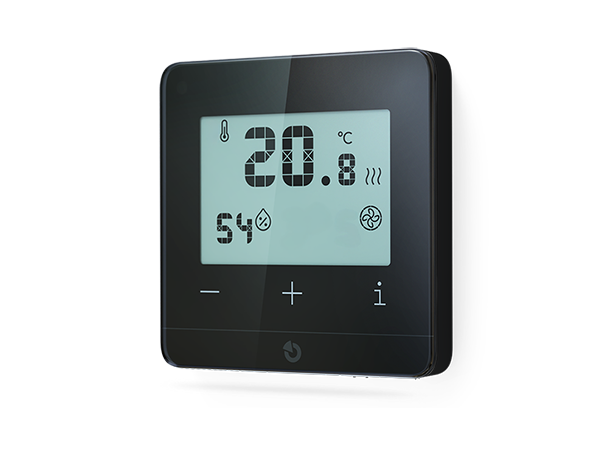 JA-100 - BUS innendørs termostat - sort JA-100+
