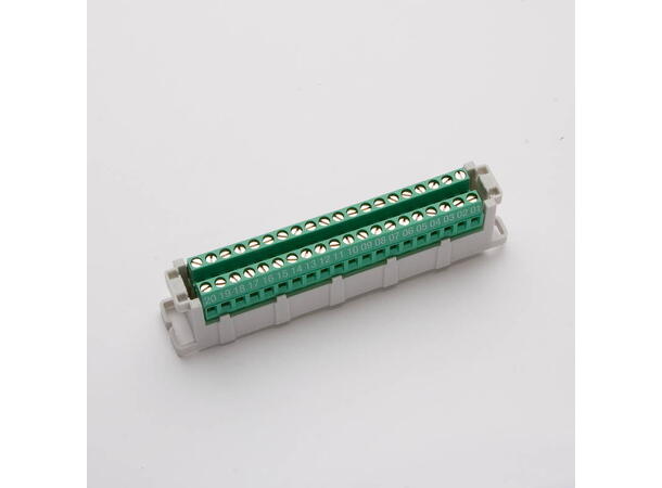 Koblingsmodul 20 - 2,5mm2 skruterminaler