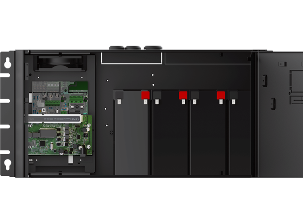PoE switch batteribackup - 4 til 8 PoE plass til 4x7Ah batteri (medfølger ikke)