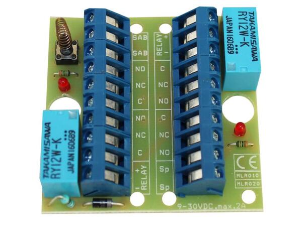 Relékort - 2 stk releér