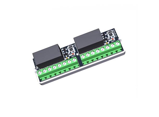 Relémodul 2x2, 10-30VDC, skruterminaler