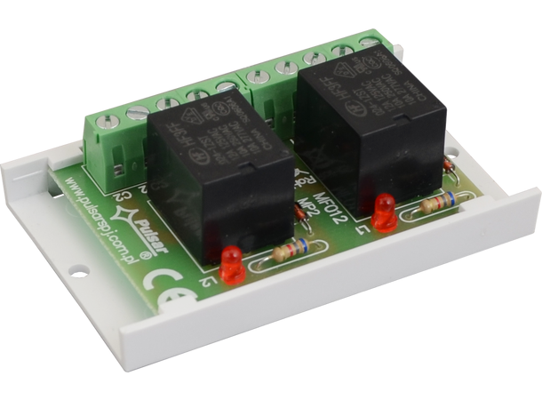 Relémodul for tekniske utganger 20-28VDC, 2 NC/NO