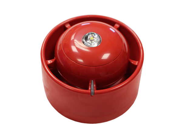 SmartCell - trådløs sirene/lys - hvitt EN54 godkjent, takmontering