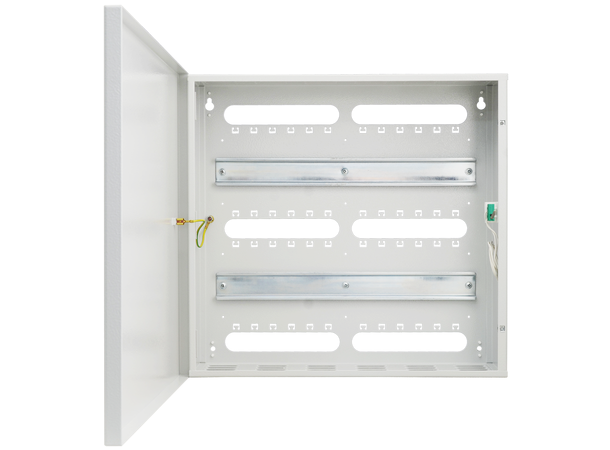 Strømforsyning i skap, 24VDC,5A, DIN plass til 2x7Ah batteri (medfølger ikke)