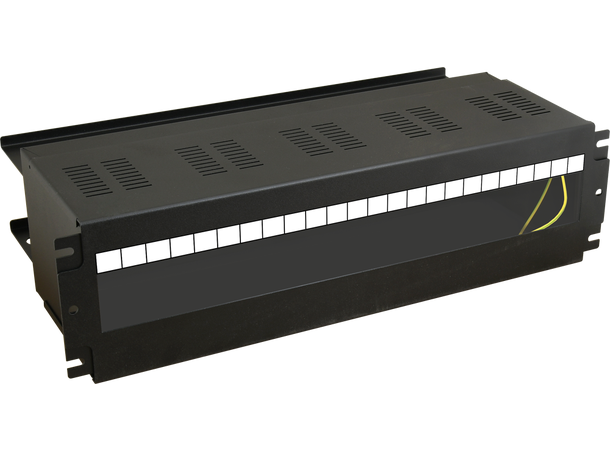 Skap for 19" rack - med DIN skinne 444 x 131 x 162 mm