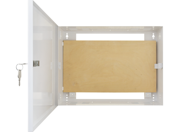 Stålkabinett med lås for moduler etc.