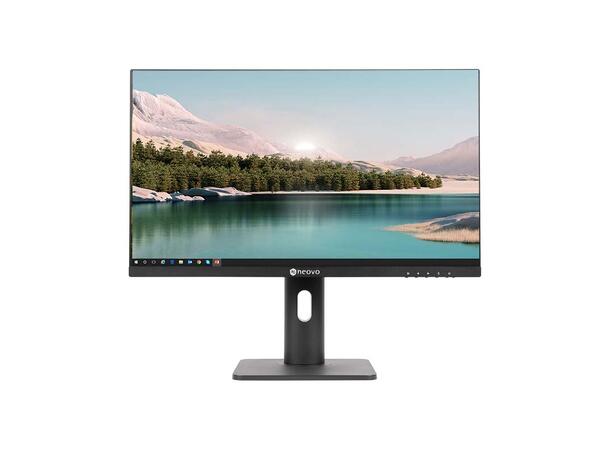 27" LED monitor, 1920x1080 VGA/HDMI/DisplayPort, 2 høyttalere