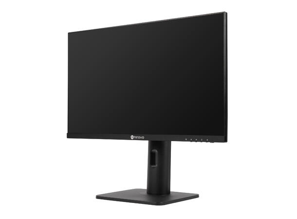27" LED monitor, 1920x1080 VGA/HDMI/DisplayPort, 2 høyttalere
