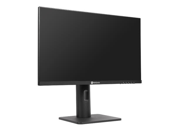 27" LED monitor, 1920x1080 VGA/HDMI/DisplayPort, 2 høyttalere