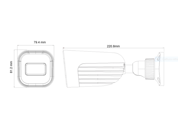 IP Bullet 4MP, IP67, 2,8-12mm, IR(40m) Provision D/N, LED, 12VDC/PoE, 7,4W, WDR