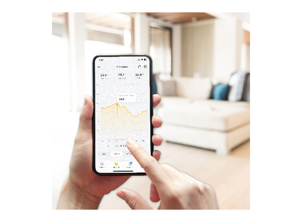 JA-100 - BUS termostat m/fuktighetsmåler