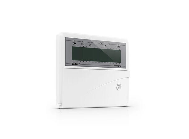 LCD tastatur til Integra med lokk med kortleser, hvitt display
