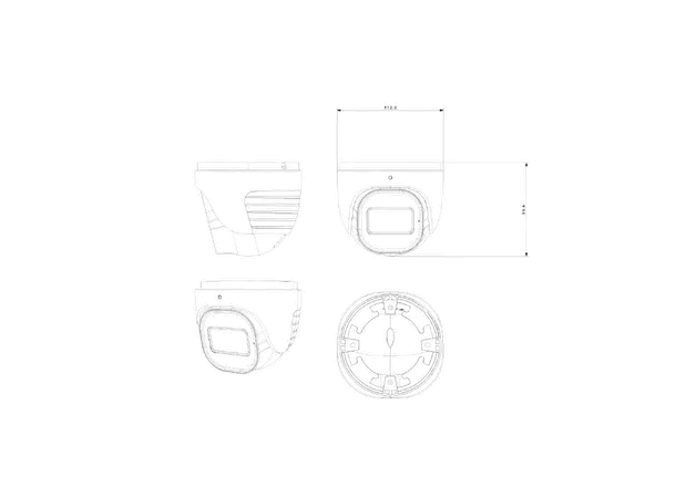 Termisk IP kamera 5MP - 3,2mm (termisk) DDA analyse