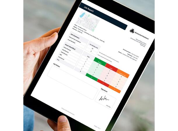 Testverktøy for røyk og varme - app kun selve testenheten