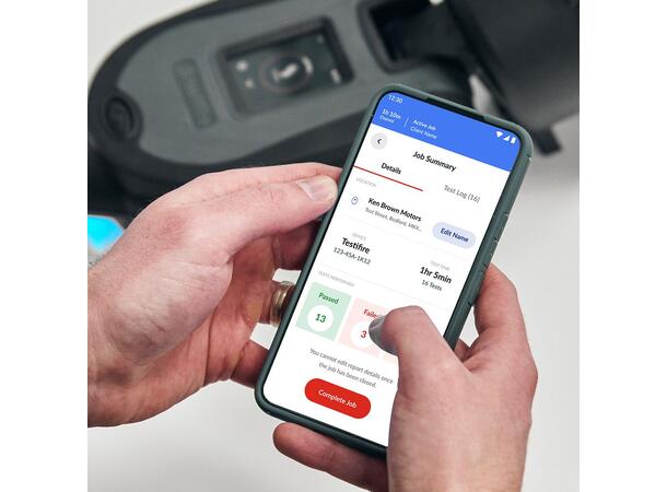 Testverktøy for røyk og varme - app kun selve testenheten