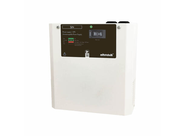 UPS med 200W kapasitet - 230VAC plass til 2x7Ah batteri(medfølger ikke)