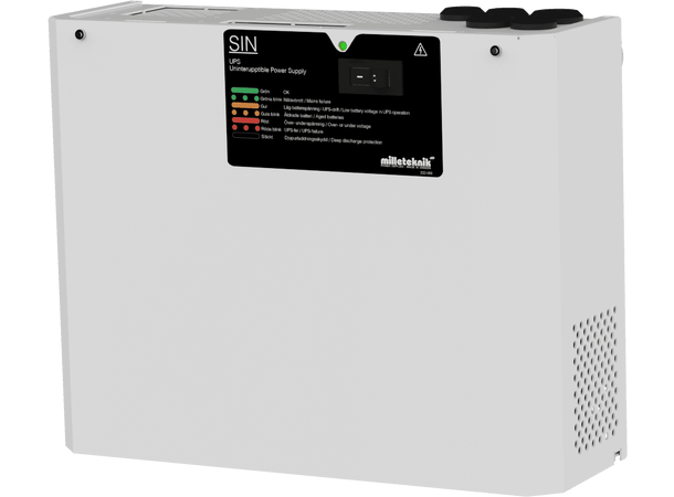 UPS med 300W kapasitet - 230VAC plass til 2x7Ah batteri(medfølger ikke)