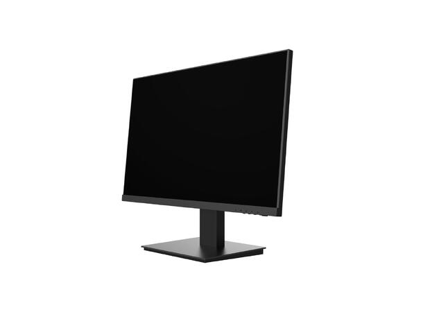 24" LED monitor, 1920x1080 VGA/HDMI/DisplayPort, 2 høyttalere