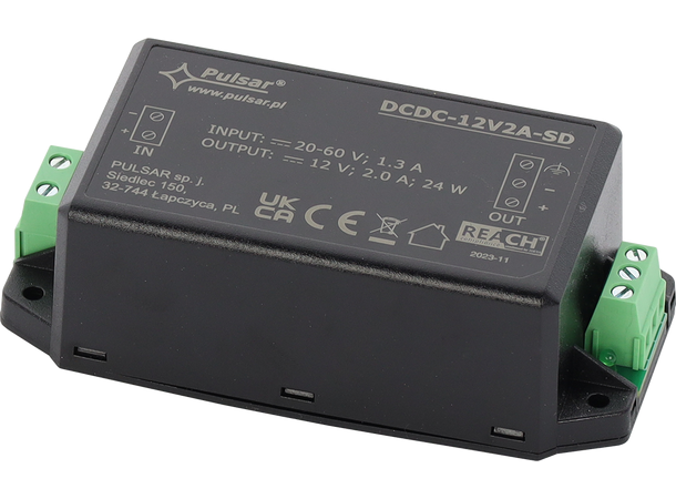 Stepdown modul - 8-28VDC  til 4,5-19VDC 2A