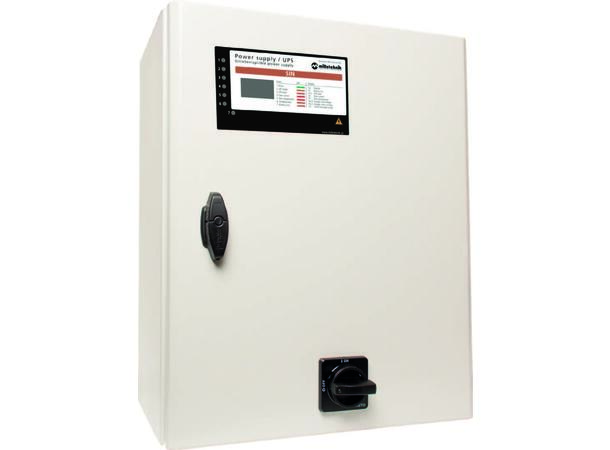 UPS 3-fas 11-2200W kapasitet - 400VAC plass til 2x45Ah batteri(medfølger ikke)