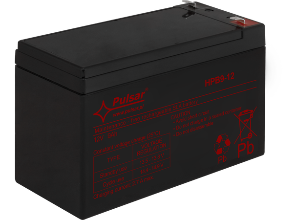 Blybatteri, 12V, 9Ah - 5-8 år