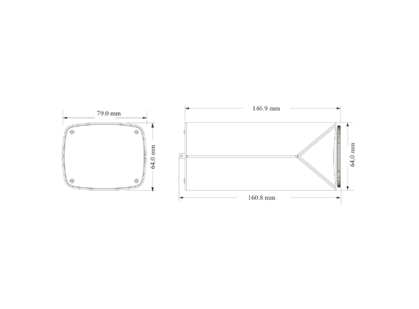IP Boks 4MP, IP67 - uten objektiv Provision, D/N, 12VDC/PoE, 7,4W, WDR