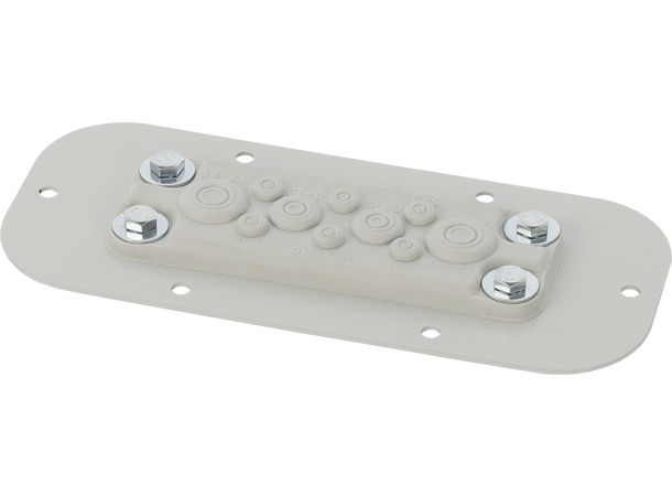 Plate med gummimembran for AWOH252515 10 gjennomføringer