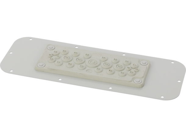 Plate med gummimembran for AWOH kabinett 25 gjennomføringer