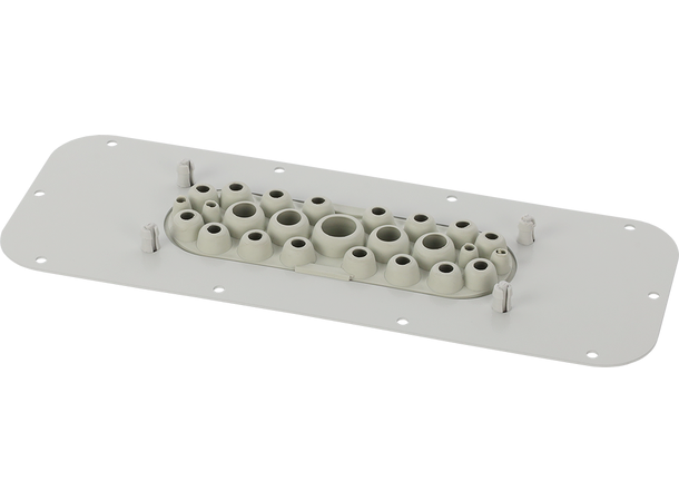 Plate med gummimembran for AWOH kabinett 25 gjennomføringer