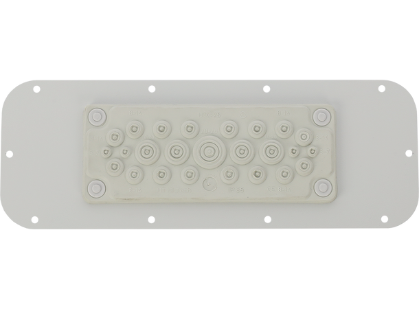 Plate med gummimembran for AWOH kabinett 25 gjennomføringer