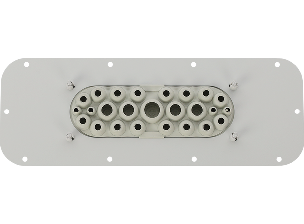 Plate med gummimembran for AWOH kabinett 25 gjennomføringer