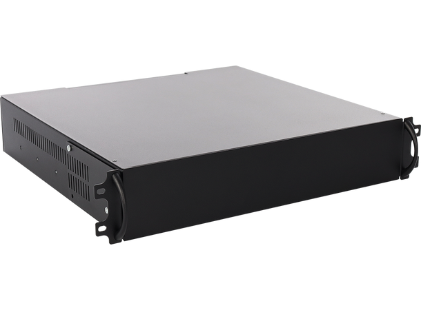 Skap for 19" rack - med DIN skinne 2U