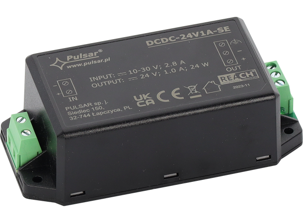 Step up/down - 10-30VDC  til 24VDC -1A