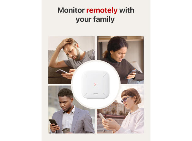 WiFi HUB for trådløse detektorer