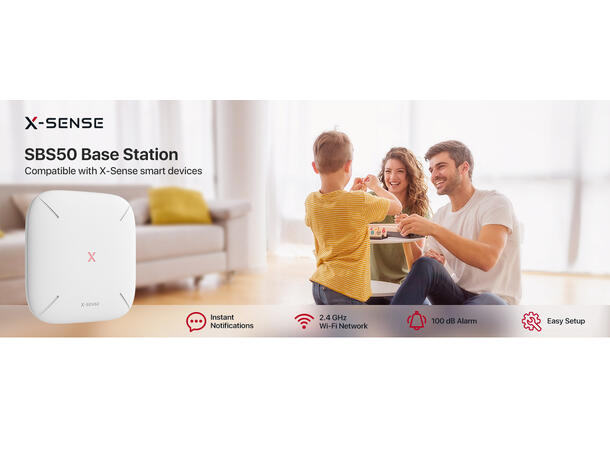 WiFi HUB for trådløse detektorer