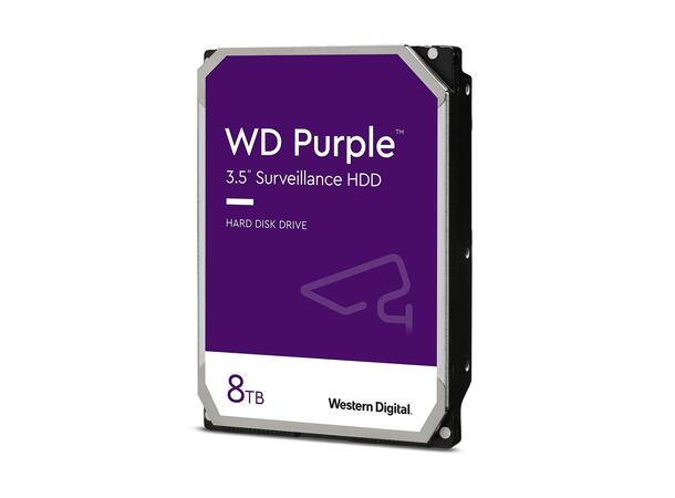 3,5" SATA harddisk, 8TB - Video Western Digital Purple Pro serien