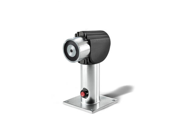 Dørholdemagnet m/utløserknapp med anker 24Vdc - 400N, 130mA, IP65, 300/325mm