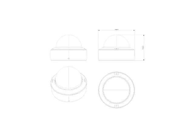 IP Dome 4MP, IP67, 2,8-12mm, IR(40m) Provision, D/N, 12VDC/PoE, 7,4W, MZ