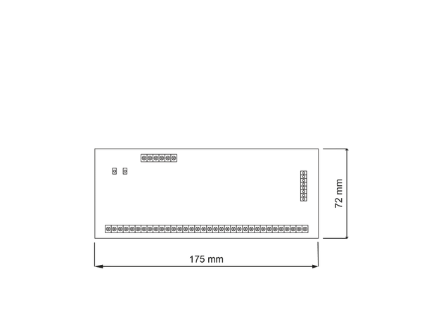 MC16 kontroller PCB med 1 dørlisens RACS5v2, standard