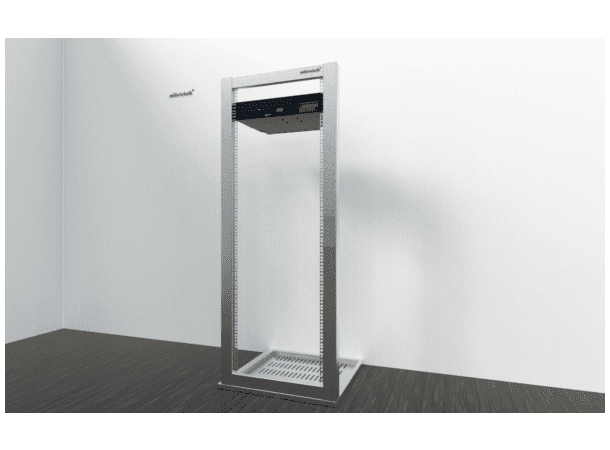 Strømforsyning for rack, 24Vdc, 25A, 2HE plass til 2x20A batteri (medfølger ikke)