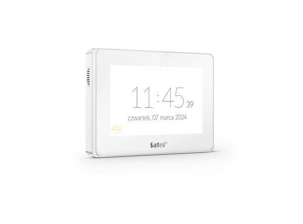 Touchtastatur Integra/Perfecta 7", Hvit med MIFARE kortleser