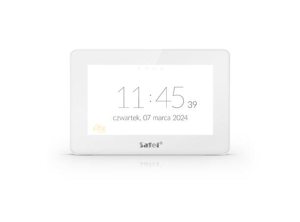 Touchtastatur Integra/Perfecta 7", Hvit med MIFARE kortleser
