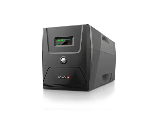 UPS med 1200W kapasitet - 230VAC plass til 2x9Ah batteri