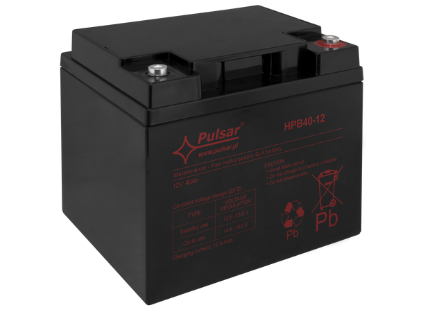 Blybatteri, 12V, 40Ah - 5-8 år