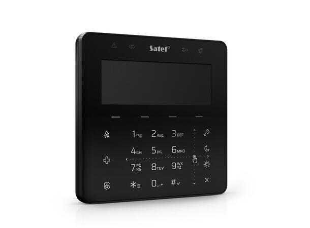 LCD betjeningspanel med kortleser - sort MiFare