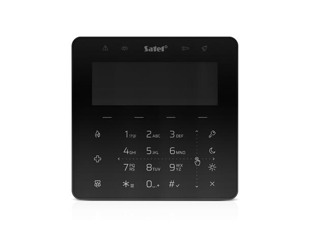 LCD betjeningspanel med kortleser - sort MiFare