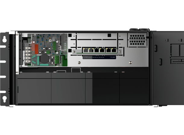 PoE switch batteribackup - 4 til 12 PoE plass til 4x14Ah batteri(medfølger ikke)