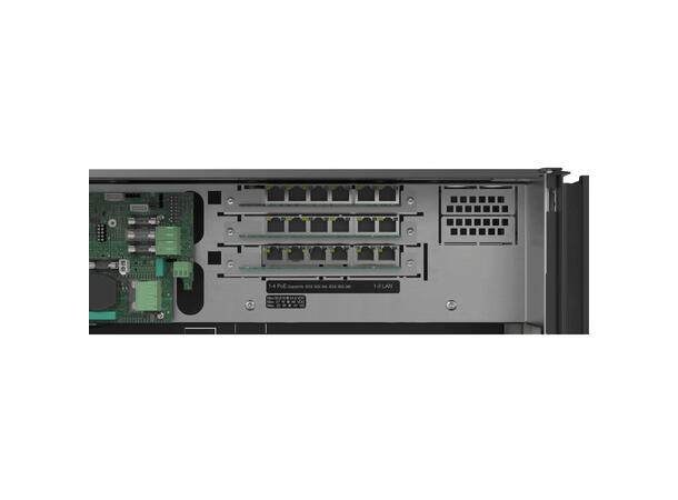PoE switch batteribackup - 4 til 12 PoE plass til 4x14Ah batteri(medfølger ikke)
